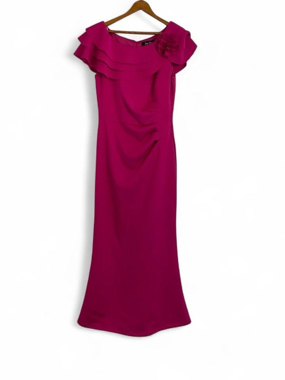Jessica Howard Womens 6 Formal Hot Pink Floor Length Prom Homecoming Dance Dress